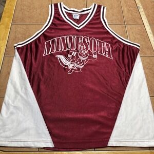 Vintage Warfield All Out Fan Minnesota Gophers Jersey‎ Maroon Mens Sz XL